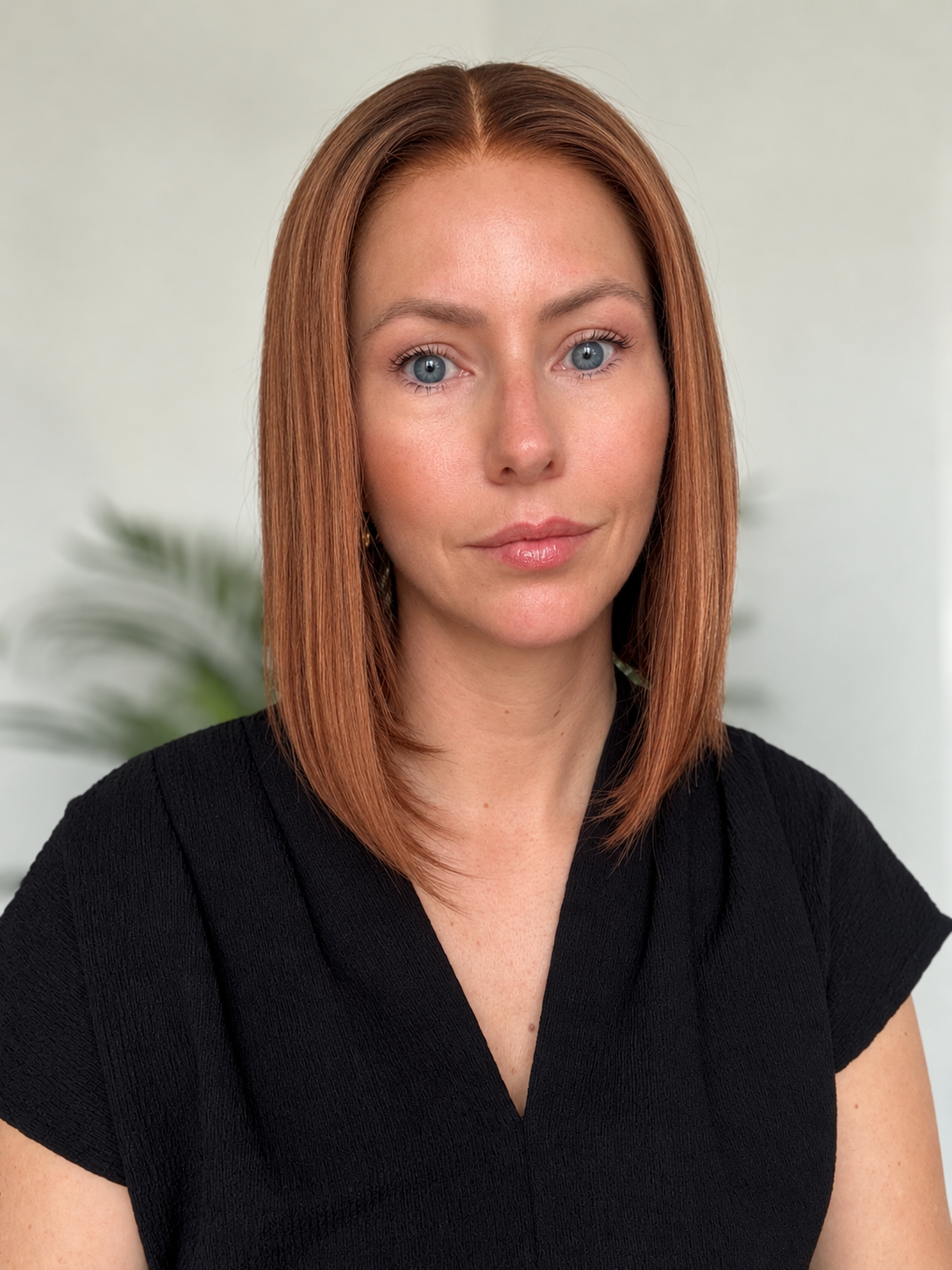 Kate Wig | 12" Varm Brun Balayage Bob | 13x6 HD Lace Hårparyk i Ægte Hår | 110% Lav Densitet | Str. S | Klar til Afsendelse