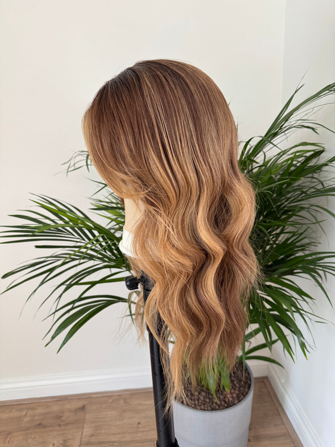 Olivia – Hellbraune Balayage HD Lace Echthaarperücke | 18" & 22"