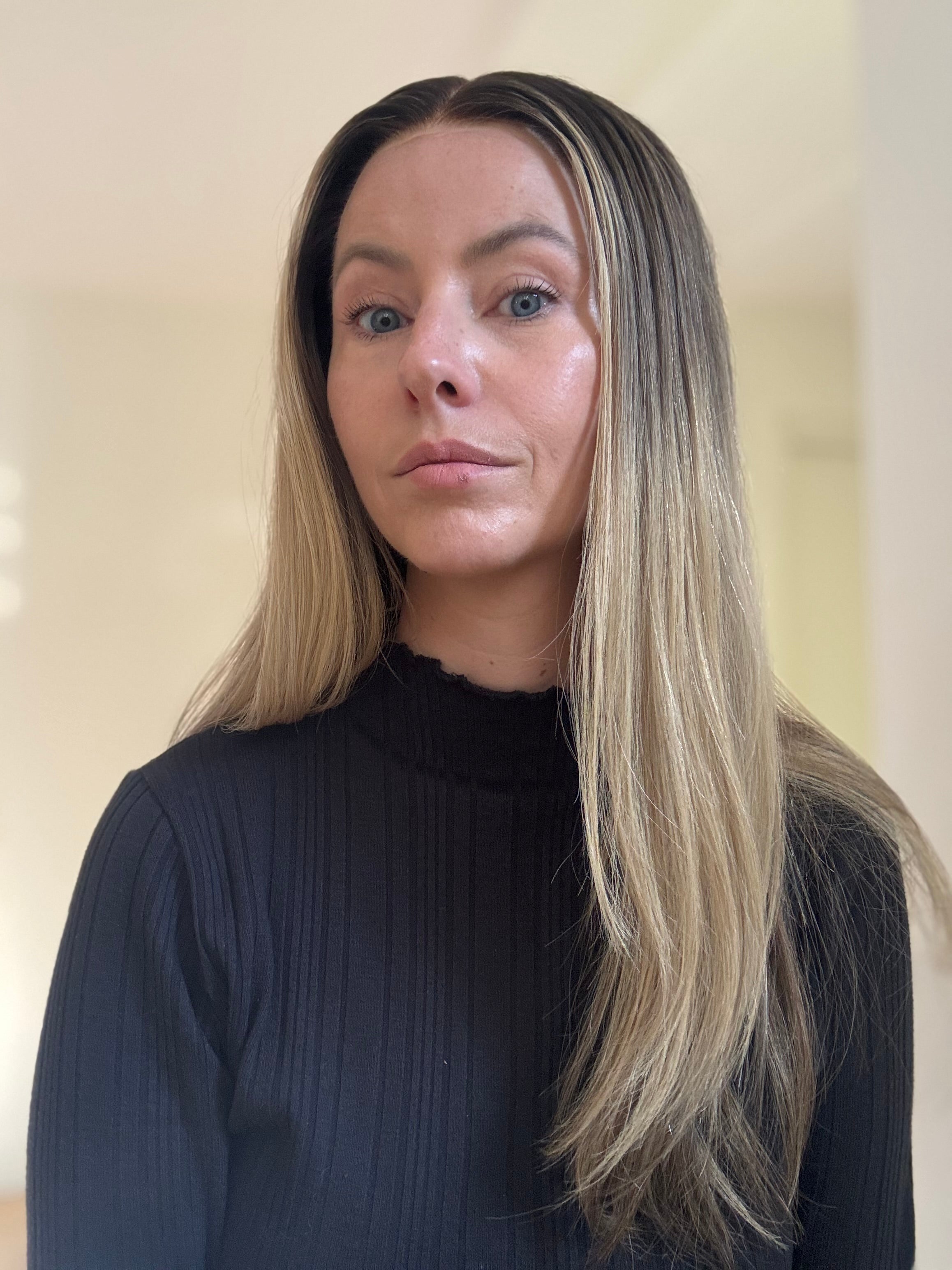 Mabel Wig | Perruque Cheveux Humains Balayage Blond Beige Froid HD Lace PRÊT À EXPÉDIER (copie)