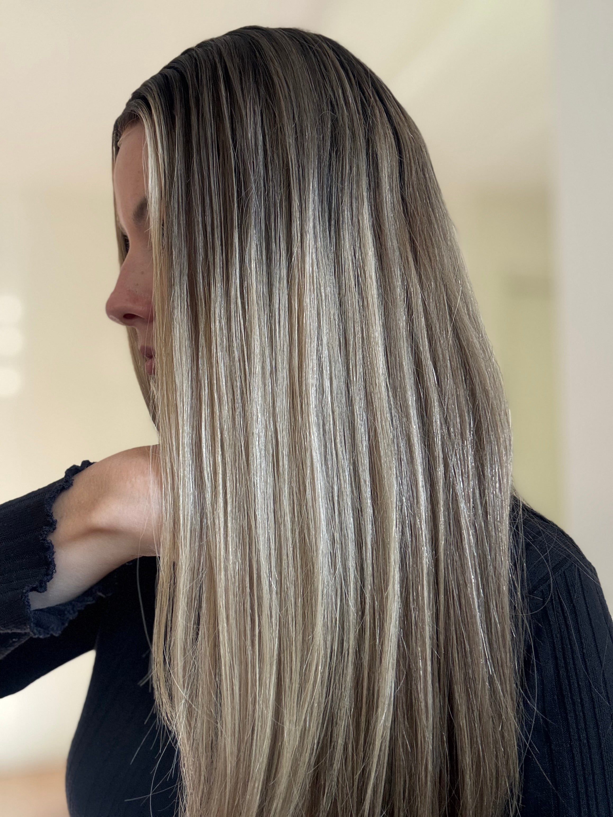 Mabel Wig | Perruque Cheveux Humains Balayage Blond Beige Froid HD Lace PRÊT À EXPÉDIER (copie)
